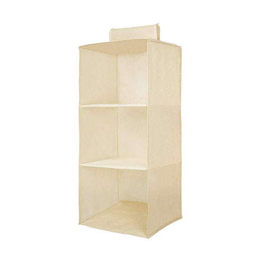 Hanging Wardrobe Organizer- 3 Shelves Non-Woven Fabric