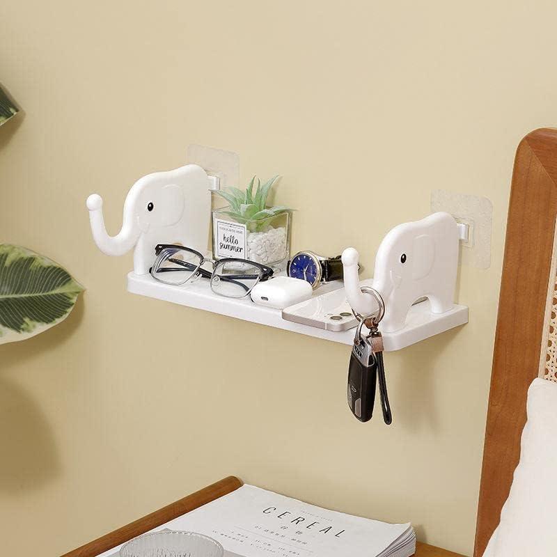 Elephant Shape Self  Floating Wall Shelf  (Pack of 2)