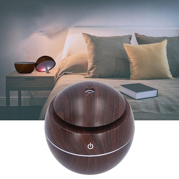 LED Colorful USB Intelligent Induction Wood Grain Humidifier