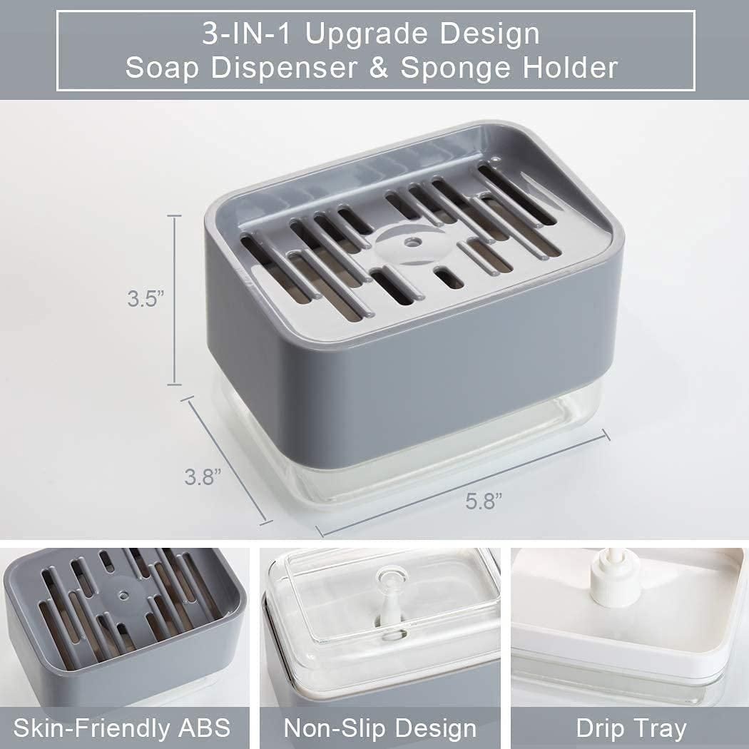 Liquid Soap Dispenser with Sponge Holder