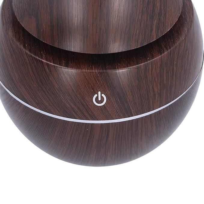 LED Colorful USB Intelligent Induction Wood Grain Humidifier